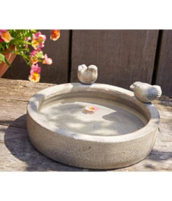 Dehner Keramik Vogeltränke Mit 2 Vögeln, Ca. Ø 28 Cm -Gartenleben Verkauf 1404763 WE MO 004 KeramikVogeltraenkeGartendeko