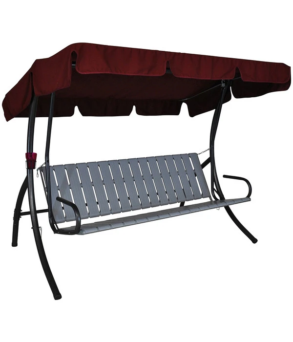Angerer Hollywoodschaukel Trend Joy Bordeaux, 3-Sitzer 5 Angerer Hollywoodschaukel Trend Joy Bordeaux, 3-Sitzer – Bild 3