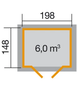 Weka Gartenhaus 323 Gr.1, Ca. B225/H221/T171 Cm 7 Weka Gartenhaus 323 Gr.1, Ca. B225/H221/T171 Cm -Gartenleben Verkauf 1796572 WE DE 001 WekaGartenhaus323Gr1