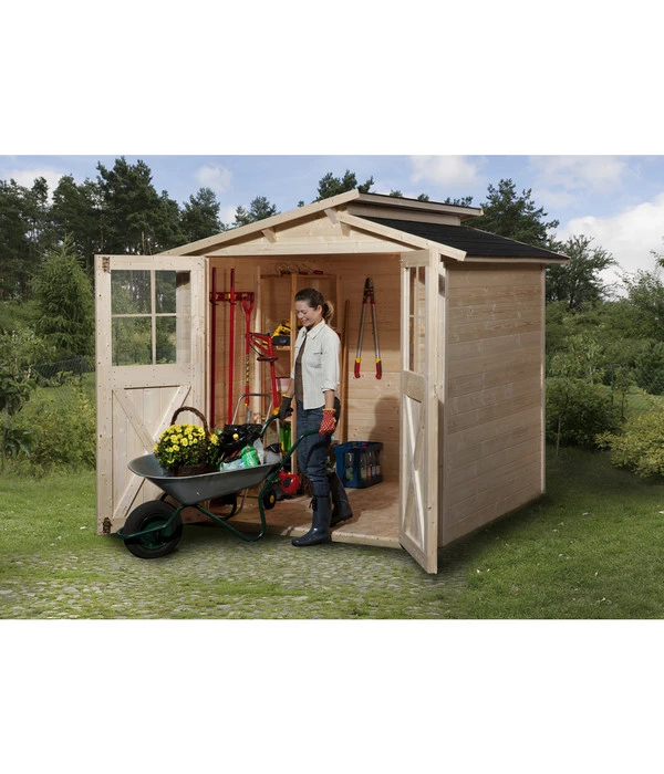 Weka Gartenhaus 323 Gr.1, Ca. B225/H221/T171 Cm 3 Weka Gartenhaus 323 Gr.1, Ca. B225/H221/T171 Cm