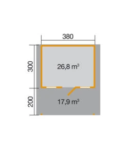 Weka Gartenhaus 135 Gr. 1 -Gartenleben Verkauf 1807858 BildD 001 BBH45mmKonstanz2V200Gr1