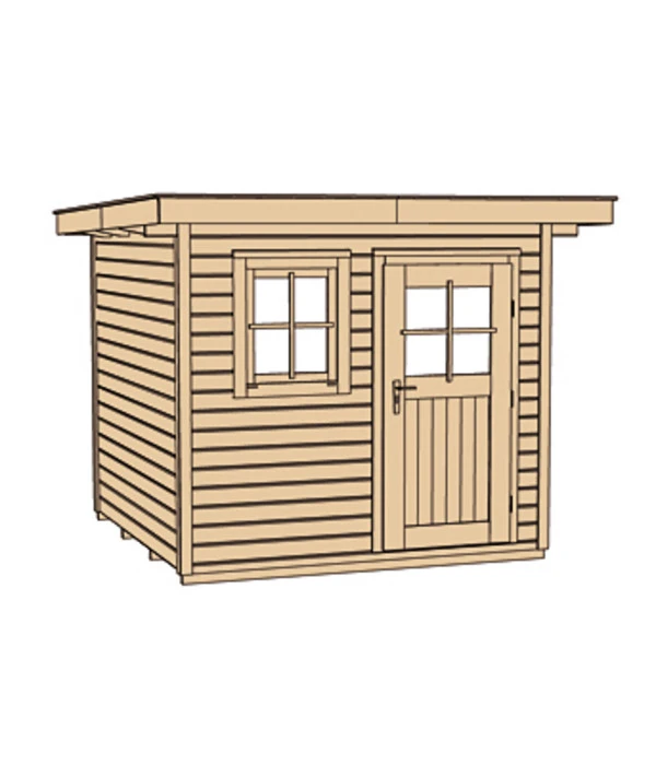 Weka Gartenhaus 170, Natur 5 Weka Gartenhaus 170, Natur – Bild 3