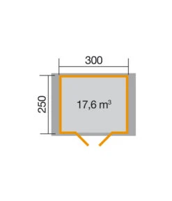 Weka Gartenhaus Premium 45 -Gartenleben Verkauf 1808732 BildD 001 BBH45mmRiodeJaneiroGr1