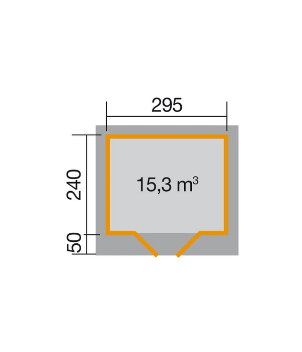 Weka Designhaus 126 Gr.2, Ca. B361/H225/T316 Cm 4 Weka Designhaus 126 Gr.2, Ca. B361/H225/T316 Cm – Bild 2