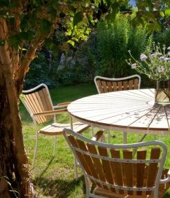 Cinas Gartentisch Ellen, Ca. Ø110/H74 Cm -Gartenleben Verkauf 2012250 WE MO 002 TischEllenD110Weiss