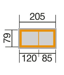 Weka Stufenhochbeet 669, Ca. B218/H81/T82 Cm -Gartenleben Verkauf 2065027 WE BG 001 Stufenhochbeet669Natur