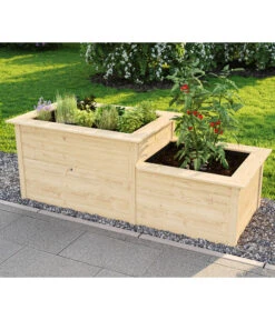 Weka Stufenhochbeet 669, Ca. B218/H81/T82 Cm -Gartenleben Verkauf 2065027 WE MO 001 Stufenhochbeet669Natur