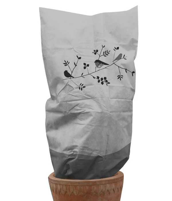 Videx XL-Vlieshaube Vogelzweig, Grau, Ca. B120/H180 Cm 3 Videx XL-Vlieshaube Vogelzweig, Grau, Ca. B120/H180 Cm