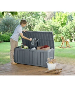 Keter Aufbewahrungsbox Glenwood, 390 Liter, Ca. B128/H61/T65 Cm -Gartenleben Verkauf 2190270 WE MO 003 KeterAufbewahrungsbox