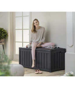 Keter Aufbewahrungsbox Glenwood, 390 Liter, Ca. B128/H61/T65 Cm -Gartenleben Verkauf 2190270 WE MO 004 KeterAufbewahrungsbox