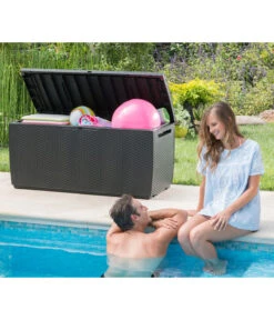 Keter Aufbewahrungsbox Capri, 305 Liter, Ca. B123/H57/T53,5 Cm -Gartenleben Verkauf 2190700 WE MO 003 KeterAufbewahrungsbox