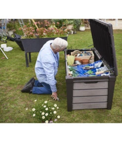 Keter Aufbewahrungsbox Brushwood, 455 Liter, Ca. B145/H60,3/T69,7 Cm -Gartenleben Verkauf 2191161 WE MO 003 KeterAufbewahrungsbox