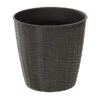 Polyrattan-Topf Bilbao, Rund, Grau -Gartenleben Verkauf 2469971 2469997 2470011 WE FS 001 PolyrattanTopfrunddunkelgrau