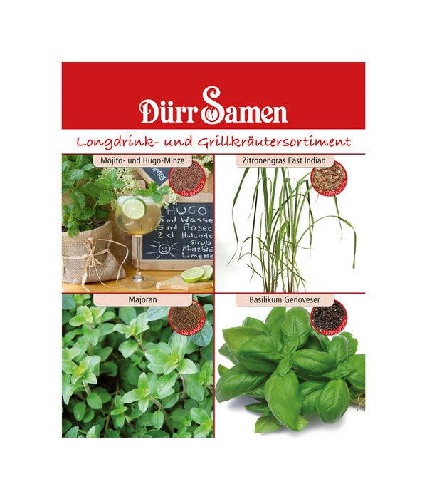 Dürr Samen Longdrink- Und Grillkräutersortiment 3 Dürr Samen Longdrink- Und Grillkräutersortiment