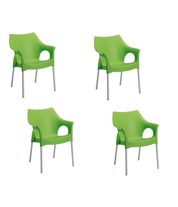 Best Alu-Stapelsessel Vegas, 4 Stück 3 Best Alu-Stapelsessel Vegas, 4 Stück