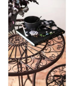 Metalltisch Antik, Ca. Ø61/H72 Cm 11 Metalltisch Antik, Ca. Ø61/H72 Cm -Gartenleben Verkauf 3214889 WE DE 001 TischAntik