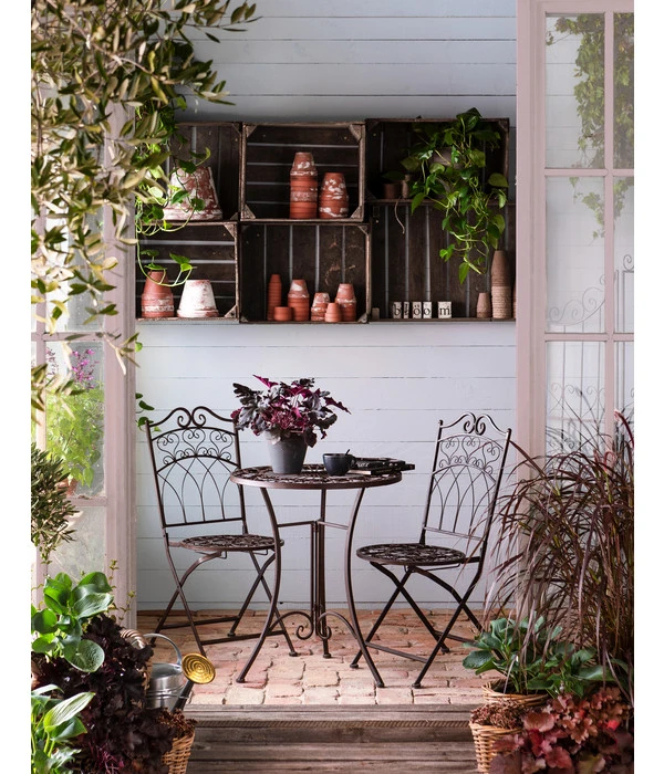 Metalltisch Antik, Ca. Ø61/H72 Cm 4 Metalltisch Antik, Ca. Ø61/H72 Cm – Bild 2