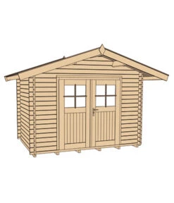 Weka Gartenhaus Premium 28, Ca. B300/H254/T324 Cm -Gartenleben Verkauf 3399789 WE DE 002 WekaGartenhausPremium28Natur