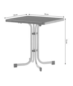 Sieger Boulevard-Klapptisch Mecalit®-PRO, Ca. B70/H72/T70 Cm -Gartenleben Verkauf 3885589 WE BG 001 SiegerKlapptischKlapptischGraphit70X70