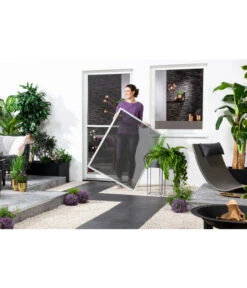 Hecht Fliegengitter Fenster Mit Pollenschutz, Ca B100/H120 Cm -Gartenleben Verkauf 4019485 4019493 4019501 WE MO 001 HechtFensterbausatzMasterSlim