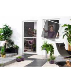 Hecht Fliegengitter Fenster Mit Pollenschutz, Ca B100/H120 Cm -Gartenleben Verkauf 4019485 4019493 4019501 WE MO 005 HechtFensterbausatzMasterSlim