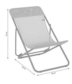 Lafuma Liegestuhl Maxi Transat, Batyline® -Gartenleben Verkauf 4070017 WE BG 001 LafumaMaxiTransatLac