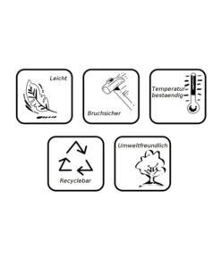 Farmet Kunststoff-Pflanzkübel Pegasus Fluoreszierend, Weiß -Gartenleben Verkauf 4177804 WE DE 005 WuerfelBo 43x43x43cmFLUORESZIEREND