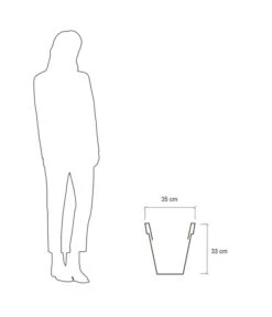 Farmet Kunststoff-Pflanzkübel Pegasus Fluoreszierend, Weiß -Gartenleben Verkauf 4185328 WE DE 004 PEGASUSKonischerPflanzkuebelDurchmesser35cm33cmhochFLUORESZIERENDWEISS