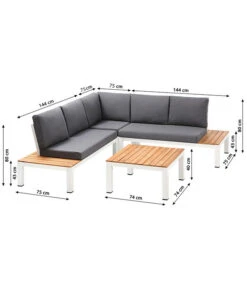 Dehner Aluminium-Lounge Malibu, 2-teilig 14 Dehner Aluminium-Lounge Malibu, 2-teilig -Gartenleben Verkauf 4209870 WE BG 001 LoungeMalibuNEU