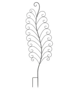 Dehner Metall-Dekorankhilfe Elegance, Ca. H149 Cm, Dunkelgrau