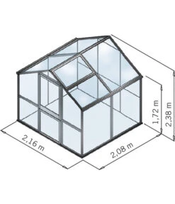 KGT Gewächshaus Galant II, HKP -Gartenleben Verkauf 4286506 WE DE 001 KGTHohlkammerplattengewaechshausGalant