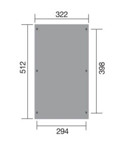 Weka Carport 617, Mit Stahldach -Gartenleben Verkauf 4308763 WE DE 002 WekaCarport617mitPVC KunststoffdachEinzelcarportAbstellplatzAutounterstandUnterstandSchutzdach