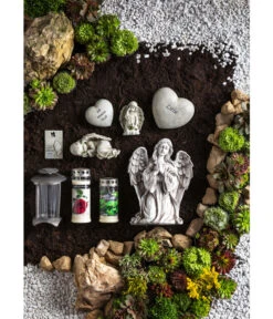 Dehner Polyresin-Engel Kniend, Ca. B26/H33,8/T17,5 Cm -Gartenleben Verkauf 4331781 WE MO 002 Engel