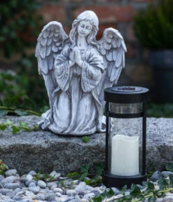 Dehner Polyresin-Engel Kniend, Ca. B26/H33,8/T17,5 Cm -Gartenleben Verkauf 4331781 WE MO 003 Engel