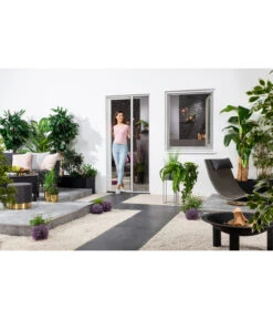 Hecht Alu-Plissee-Tür Professional, Ca. B125/H220 Cm