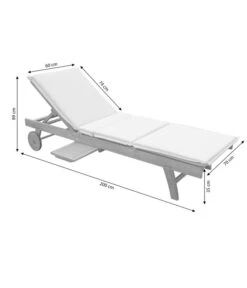 Dehner Rollliege Ravenna, Ca. B70/H89/T200 Cm -Gartenleben Verkauf 4407086 WE BG 001 RollliegeRavenna