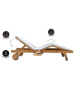 Dehner Rollliege Ravenna, Ca. B70/H89/T200 Cm -Gartenleben Verkauf 4407086 WE FS 003 RollliegeRavenna