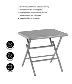 Dehner Klapptisch Chicago, Eckig -Gartenleben Verkauf 4422382 WE IG 001 CHICAGOKLAPPTISCH80x80