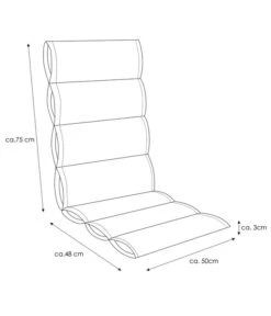 KETTtex Hochlehnerpolster Kiruna, Ca. B123/H3/T50 Cm -Gartenleben Verkauf 4448981 WE FS 004 Kiruna
