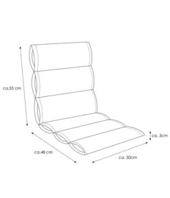 KETTtex Niederlehnerpolster Kiruna, Ca. B103/H3/T50 Cm -Gartenleben Verkauf 4448999 WE FS 004 Kiruna