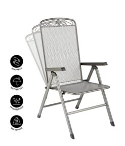 MWH Klapp-Gartensessel Savoy -Gartenleben Verkauf 5312095 WE IG 001 KLAPPSESSELSAVOYEGRAU