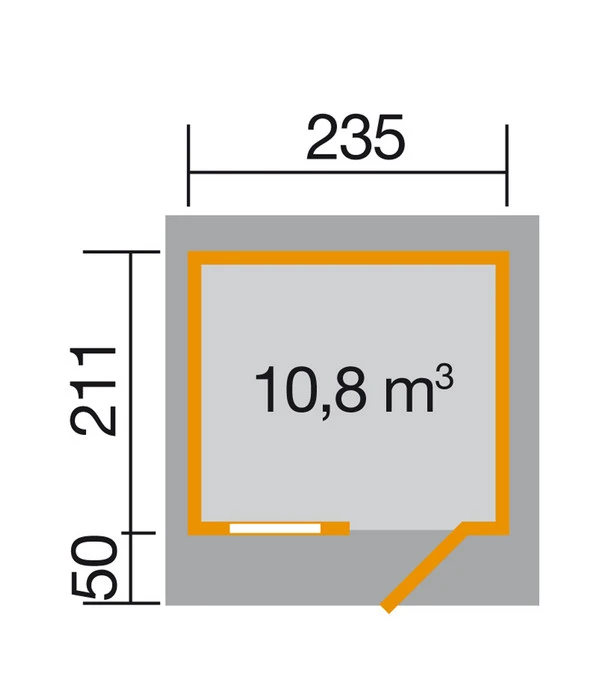 Weka Gartenhaus 170, Natur 4 Weka Gartenhaus 170, Natur – Bild 2