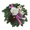 Grabgesteck, Rund, Creme/rosa, Ca. Ø25/H10 Cm -Gartenleben Verkauf 6125884 WE FS 001 GrabgesteckMAAllerheiligen2023