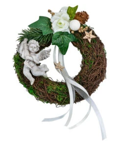 Grabkranz Salim, Ca. Ø15/H6 Cm -Gartenleben Verkauf 6461305 WE FS 001 RingSalimWeihnachten18cmAllerheiligen2023