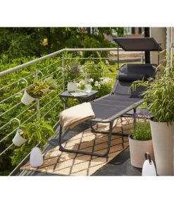 Siena Garden Campingliege Premium, Anthrazit, Ca. B69/H43/T200 Cm -Gartenleben Verkauf 6603047 WE MO 001 SienaGardenCampingliegePremiumAnthrazit