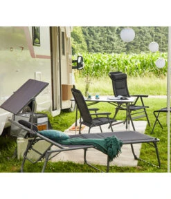 Siena Garden Campingliege Premium, Anthrazit, Ca. B69/H43/T200 Cm -Gartenleben Verkauf 6603047 WE MO 002 SienaGardenCampingliegePremiumAnthrazit