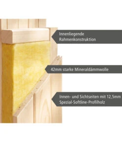 Wolff Finnhaus Innensauna De Luxe Diona, Ca. B210/H202/T132 Cm -Gartenleben Verkauf 6618805 WE DE 007 FinnhausInnensaunadeluxeDiona