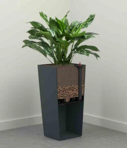 Siena Garden Kunststoff-Säule ECO Nizza, Konisch, Ca. B30/H57/T30 Cm -Gartenleben Verkauf 6655385 WE DE 002 PflanzgefaessNizza30Weiss