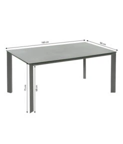 Dehner Gartentisch Nancy, Ca. B160/H75/T90 Cm 17 Dehner Gartentisch Nancy, Ca. B160/H75/T90 Cm -Gartenleben Verkauf 6701734 WE BG 001 TischNancy