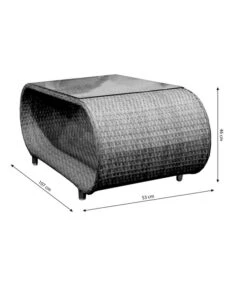 Dehner Geflechtlounge Avani, 4-teilig 18 Dehner Geflechtlounge Avani, 4-teilig -Gartenleben Verkauf 6704340 WE BG 003 FlechtloungeAvaniTisch